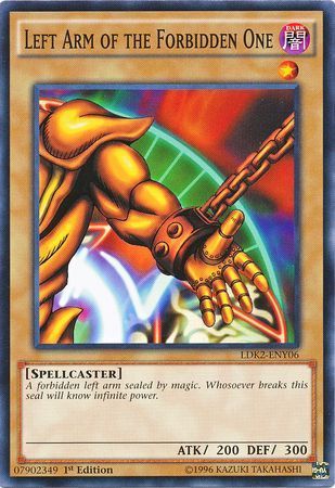 Left Arm of the Forbidden One - LDK2-ENY06 - Common 1st Edition Legendary Decks II - Yugi