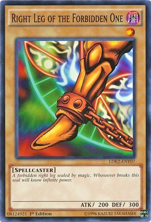 Right Leg of the Forbidden One - LDK2-ENY07 - Common 1st Edition Legendary Decks II - Yugi