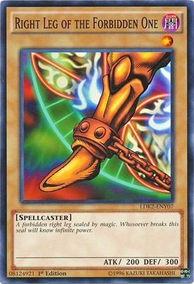 Right Leg of the Forbidden One - LDK2-ENY07 - Common 1st Edition Legendary Decks II - Yugi