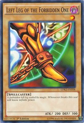 Left Leg of the Forbidden One - LDK2-ENY08 - Common 1st Edition Legendary Decks II - Yugi