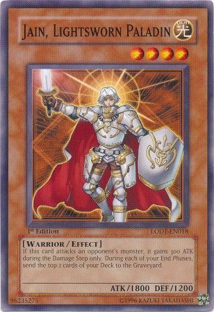 Jain, Lightsworn Paladin - LODT-EN018 - Common 1st Edition Light of Destruction [LODT] Singles