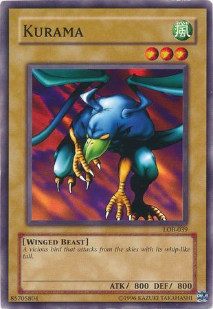 Kurama - LOB-039 - Common Unlimited Legend Of Blue Eyes White Dragon [LOB] Unlimited Singles