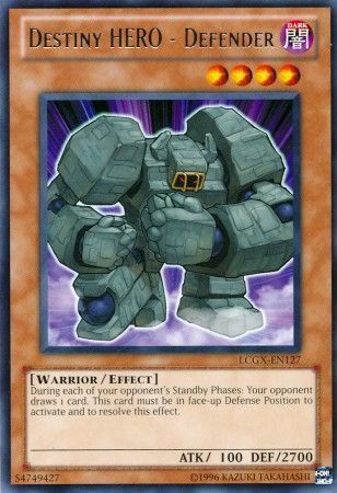 Destiny Hero - Defender - LCGX-EN127 - Rare Unlimited Legendary Collection 2 Unlimited Singles