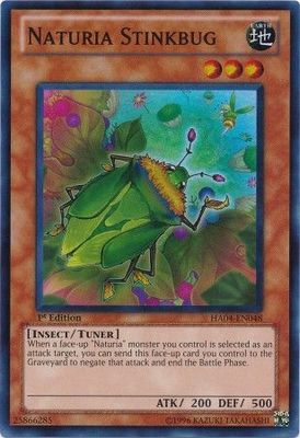 Naturia Stinkbug - HA04-EN048 - Super Rare 1st Edition Hidden Arsenal 4: Trishula&#39;s Triumph [HA04] 1st Edition Singles