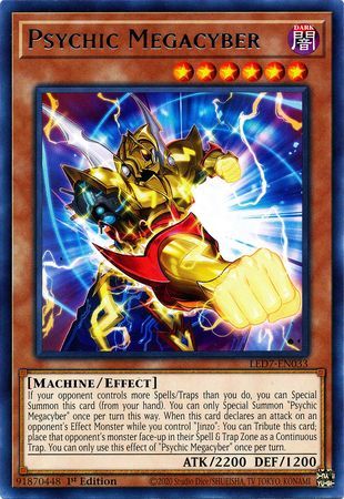 Psychic Megacyber - LED7-EN033 - Rare 1st Edition Legendary Duelists: Rage of Ra 1st Edition Singles