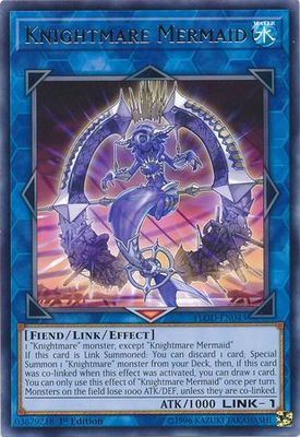 Knightmare Mermaid - FLOD-EN043 - Rare 1st Edition Flames of Destruction 1st Edition Singles (espanol)