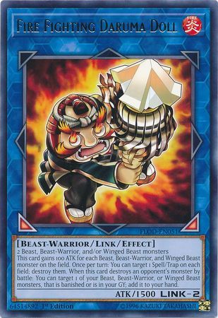 Fire Fighting Daruma Doll - FLOD-EN051 - Rare 1st Edition Flames of Destruction 1st Edition Singles (espanol)