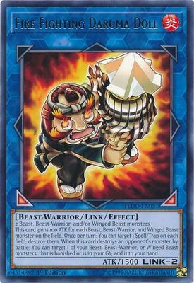 Fire Fighting Daruma Doll - FLOD-EN051 - Rare 1st Edition Flames of Destruction 1st Edition Singles (espanol)