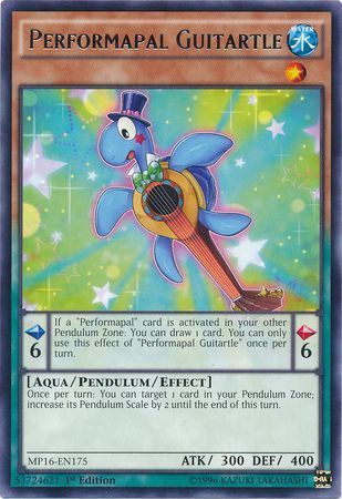Performapal Guitartle - MP16-EN175 - Rare 1st Edition Yu-Gi-Oh! 2016 Mega-Tins 1st Edition Singles