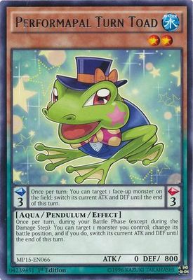 Performapal Turn Toad - MP15-EN066 - Rare 1st Edition Yu-Gi-Oh! 2015 Mega-Tins [MP15]