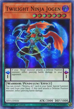 Twilight Ninja Jogen - SHVA-EN026 - Super Rare 1st Edition Shadows in Valhalla 1st Edition Singles