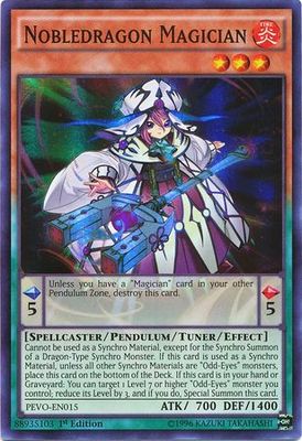 Nobledragon Magician - PEVO-EN015 - Super Rare 1st Edition Pendulum Evolution Singles (espanol)