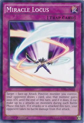 Miracle Locus - BP03-EN213 - Shatterfoil Rare 1st Edition Battle Pack 3: Monster League Shatterfoil Rare 1st Edition Singles