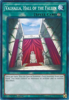 Valhalla, Hall of the Fallen - SR05-EN029 - Common 1st Edition Wave of Light Singles