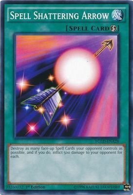 Spell Shattering Arrow - YGLD-ENA28 - Common 1st Edition Yugi&#39;s Exodia Deck 1st Edition (YGLD-ENA)