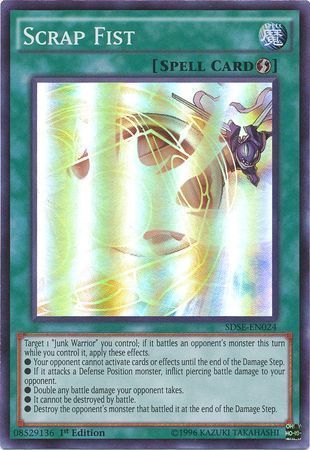 Scrap Fist - SDSE-EN024 - Super Rare 1st Edition Structure Deck: Synchron Extreme 1st Edition Singles