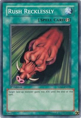 Rush Recklessly - 5DS1-EN025 - Common 1st Edition Starter Deck: 5D&#39;s (2008) 1st Edition Singles