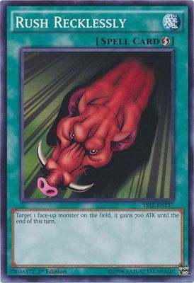 Rush Recklessly - YS15-ENF17 - Common 1st Edition Starter Deck: Dark Legion &amp; Saber Force