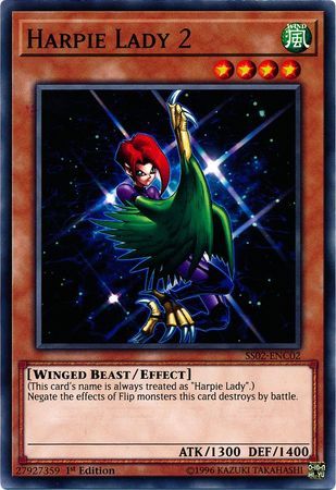 Harpie Lady 2 - SS02-ENC02 - Common 1st Edition Speed Duel Starter Decks: Duelists of Tomorrow Singles