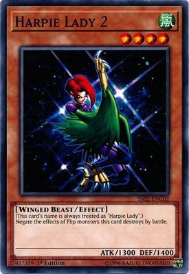 Harpie Lady 2 - SS02-ENC02 - Common 1st Edition Speed Duel Starter Decks: Duelists of Tomorrow Singles