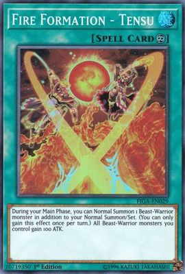 Fire Formation - Tensu - FIGA-EN029 - Super Rare 1st Edition Fists of the Gadgets Singles