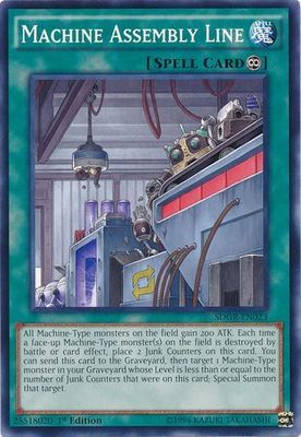 Machine Assembly Line - SDGR-EN023 - Common 1st Edition Structure Deck: Geargia Rampage SDGR 1st Edition Singles