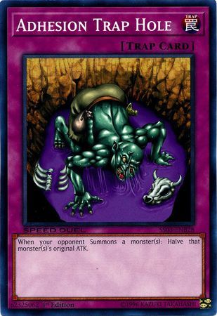 Adhesion Trap Hole - SS03-ENB28 - Common 1st Edition Speed Duel Starter Decks: Ultimate Predators Singles