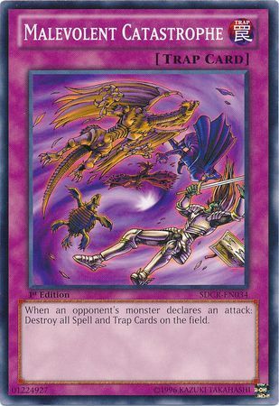 Malevolent Catastrophe - SDCR-EN034 - Common 1st Edition Structure Deck: Cyber Dragon Revolution 1st Edition Singles