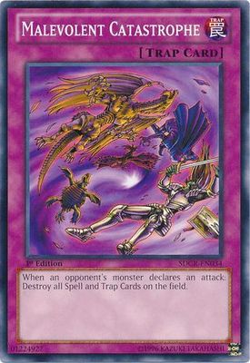 Malevolent Catastrophe - SDCR-EN034 - Common 1st Edition Structure Deck: Cyber Dragon Revolution 1st Edition Singles