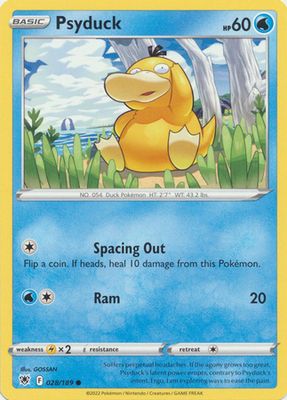 Psyduck - 028/189 - Common Sword &amp; Shield: Astral Radiance Singles