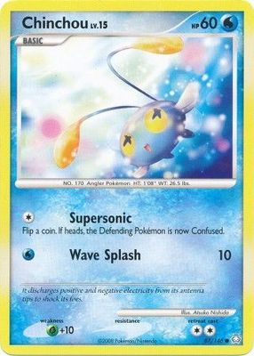 Chinchou - 87/146 - Common Diamond &amp; Pearl: Legends Awakened Singles