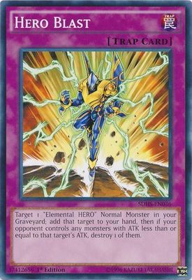 Hero Blast - SDHS-EN036 - Common 1st Edition Structure Deck: HERO Strike 1st Edition Singles