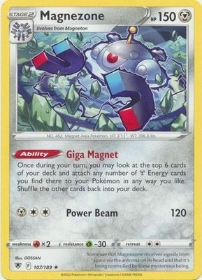 Magnezone - 107/189 - Rare Theme Deck Exclusive Pokemon Theme Deck Exclusives