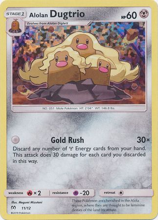 Alolan Dugtrio - 11/12 - McDonald&#39;s Holo Promo Pokemon McDonald&#39;s Promos (Español)