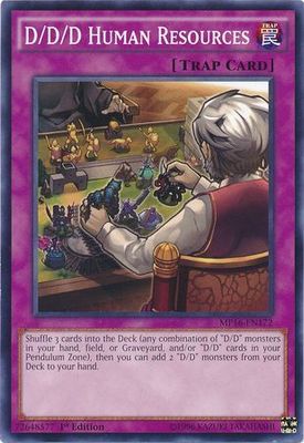 D/D/D Human Resources - MP16-EN172 - Common 1st Edition Yu-Gi-Oh! 2016 Mega-Tins 1st Edition Singles