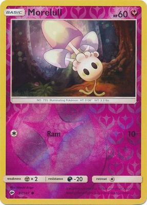Morelull - 97/147 - Common Reverse Holo Sun &amp; Moon: Burning Shadows Reverse Holo Singles