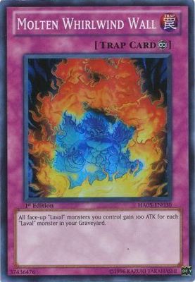 Molten Whirlwind Wall - HA05-EN030 - Super Rare 1st Edition Hidden Arsenal 5 1st Edition Singles
