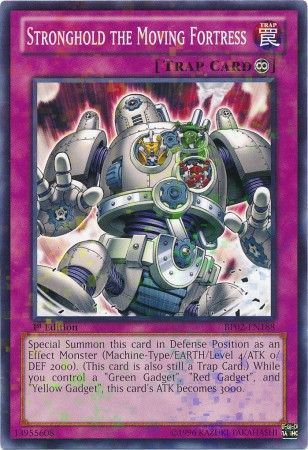 Stronghold the Moving Fortress - BP02-EN188 - Mosaic Rare 1st Edition Battle Pack 2: War of the Giants Mosaic Rare 1st Edition Singles