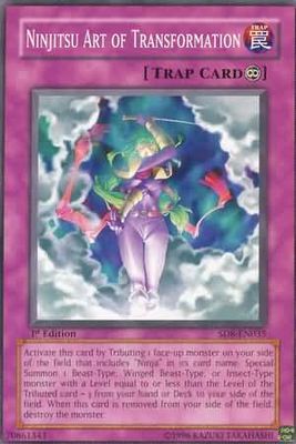 Ninjitsu Art of Transformation - SD8-EN035 - Common 1st Edition Structure Deck: Lord of the Storm [SD8] 1st Edition Singles
