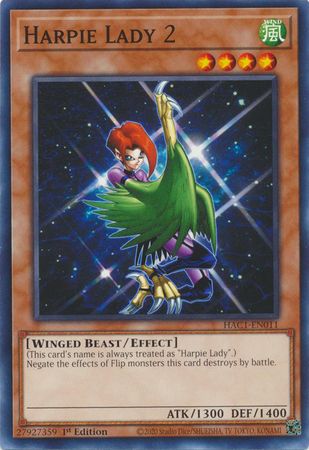Harpie Lady 2 - HAC1-EN011 - Common 1st Edition Hidden Arsenal: Chapter 1 1st Edition Singles