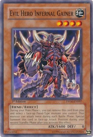 Evil Hero Infernal Gainer - DP06-EN007 - Common 1st Edition Duelist Pack: Jaden Yuki 3 1st Edition Singles