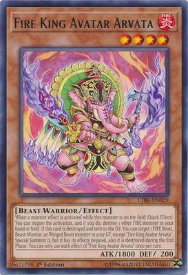 Fire King Avatar Arvata - CIBR-EN029 - Rare 1st Edition Circuit Break 1st Edition Singles (espanol)