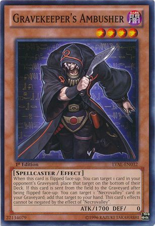 Gravekeeper&#39;s Ambusher - LVAL-EN032 - Common 1st Edition Legacy of the Valiant 1st Edition Singles (espanol)