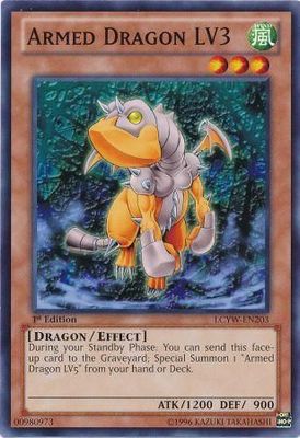 Armed Dragon LV3 - LCYW-EN203 - Common 1st Edition Legendary Collection 3: Yugi&#39;s World 1st Edition Singles