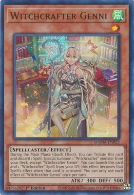 Witchcrafter Genni - MAMA-EN023 - Ultra Rare 1st Edition Magnificent Mavens 1st Edition Singles