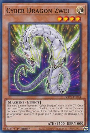 Cyber Dragon Zwei - SDCS-EN004 - Common 1st Edition Structure Deck: Cyber Strike 1st Edition Singles