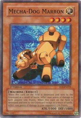 Mecha-Dog Marron - FET-EN019 - Common 1st Edition Flaming Eternity [FET] 1st Edition Singles