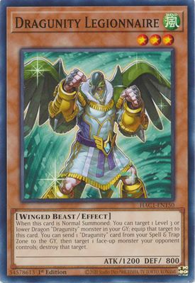 Dragunity Legionnaire - HAC1-EN150 - Common 1st Edition Hidden Arsenal: Chapter 1 1st Edition Singles