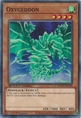 Oxygeddon - SGX2-ENC04 - Common 1st Edition Speed Duel GX: Midterm Paradox Box Singles