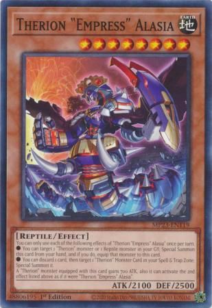 Therion Empress&quot; Alasia&quot; - MP23-EN119 - Common 1st Edition Mega Tin 2023 Dueling Heroes Singles